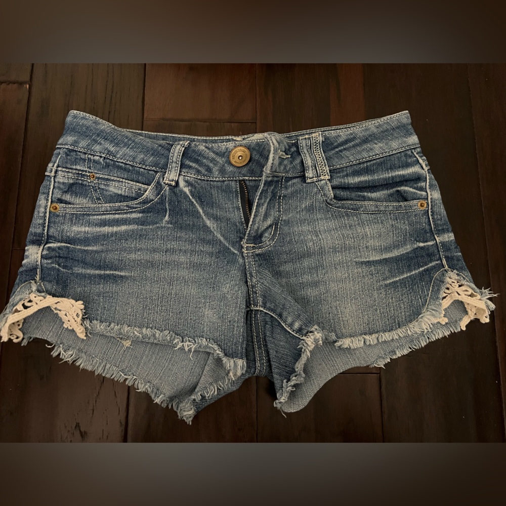 REWIND - denim jean shorts low rise vintage